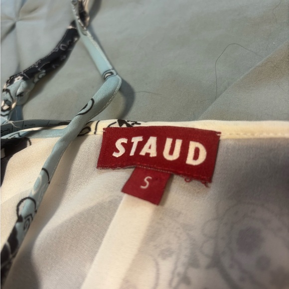 STAUD Blue Bandana Print Dress - Picture 3 of 8